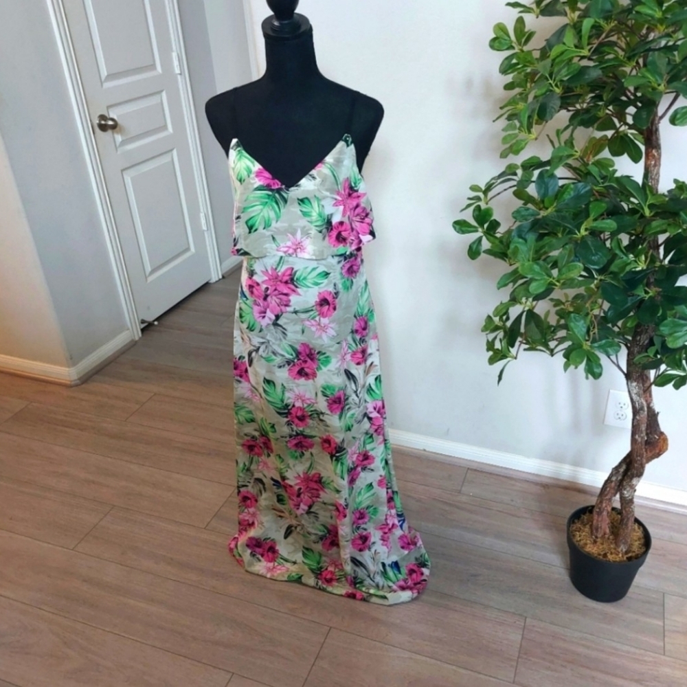 Guess Tropical floral design dress size Small